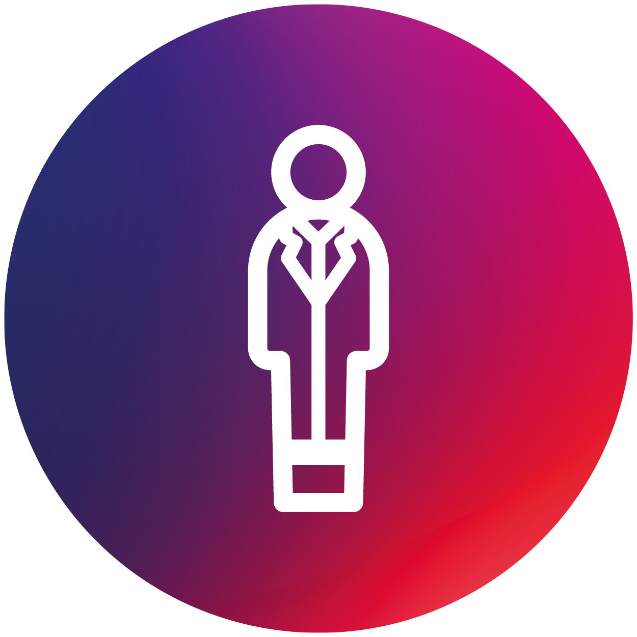Illustration with a person wearing a lab coat
