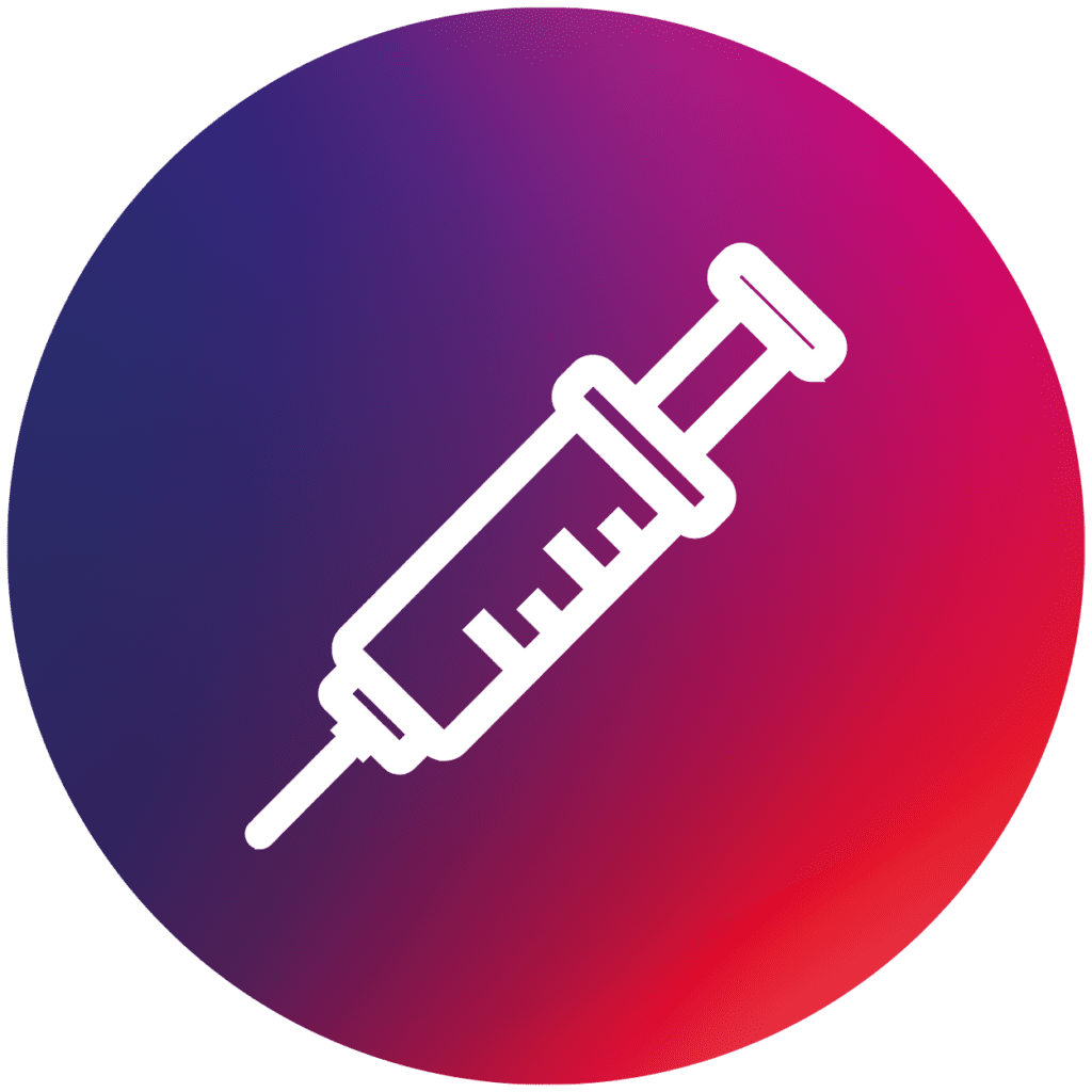 An illustration of a syringe